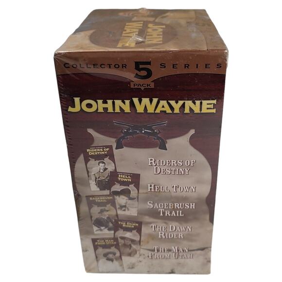 Vntg 1997 John Wayne 5 Pack Collector Series VHS Movie Collectibles GoodTimes - Picture 4 of 5